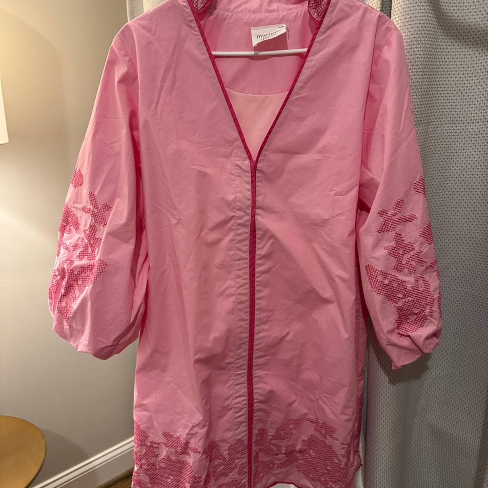 Tuckernuck Pink Embroidered Mini Dress